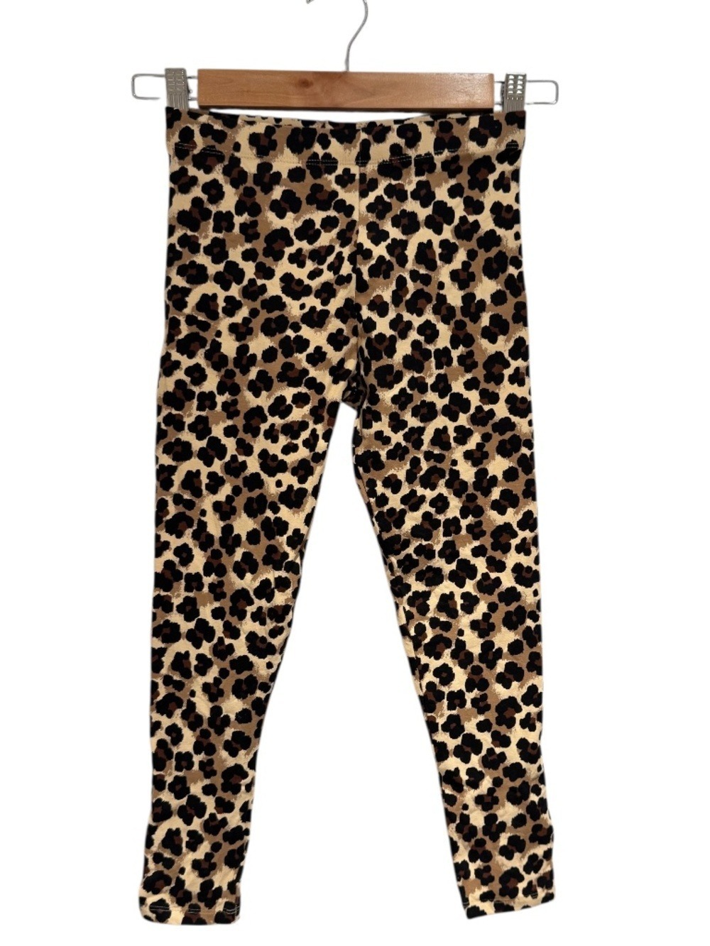 NEXT tan & brown animal print leggings - size 9